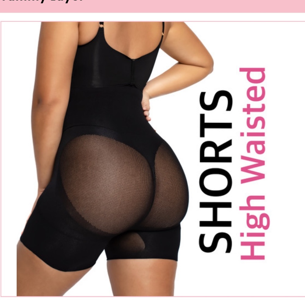 NWT Shop Yahaira HAPPY BUTT NO.7 HIGH WAISTED SHORTS DOUBLE TUMMY LAYER